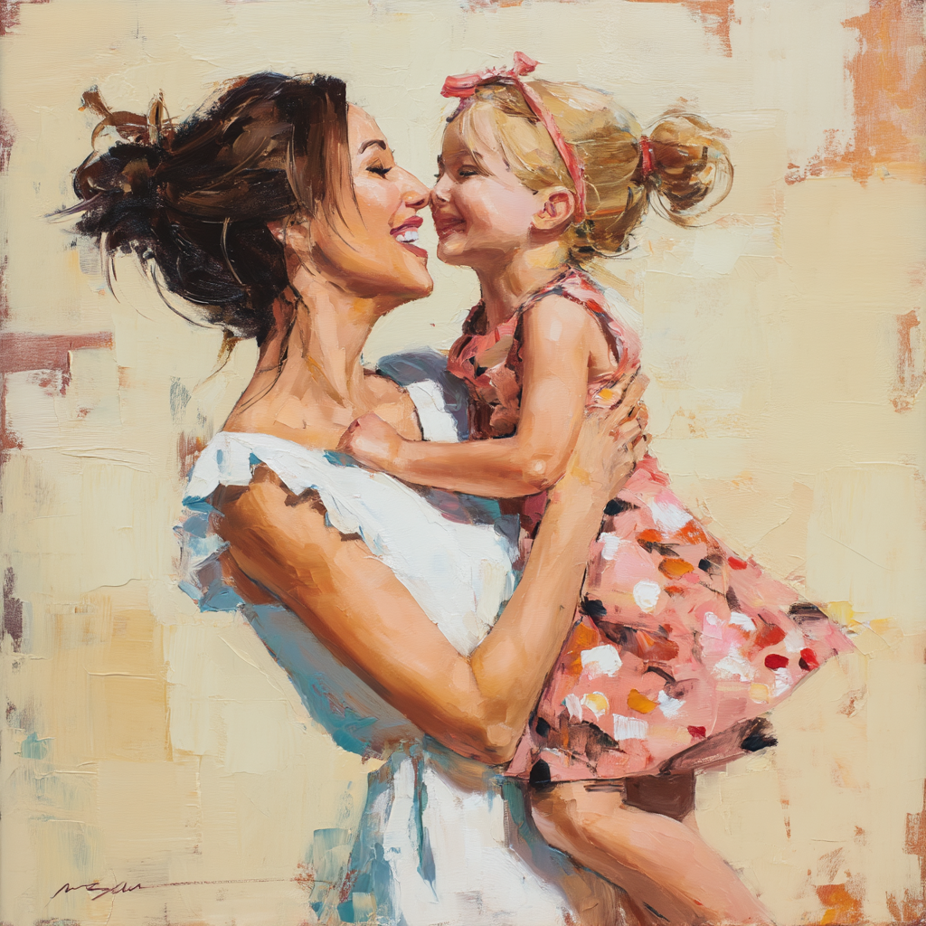 A Mother’s Heartfelt Hug Paint By Numbers