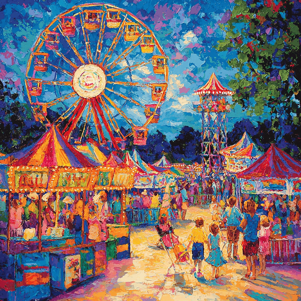 An Afternoon At The Fair Painting Number Kit