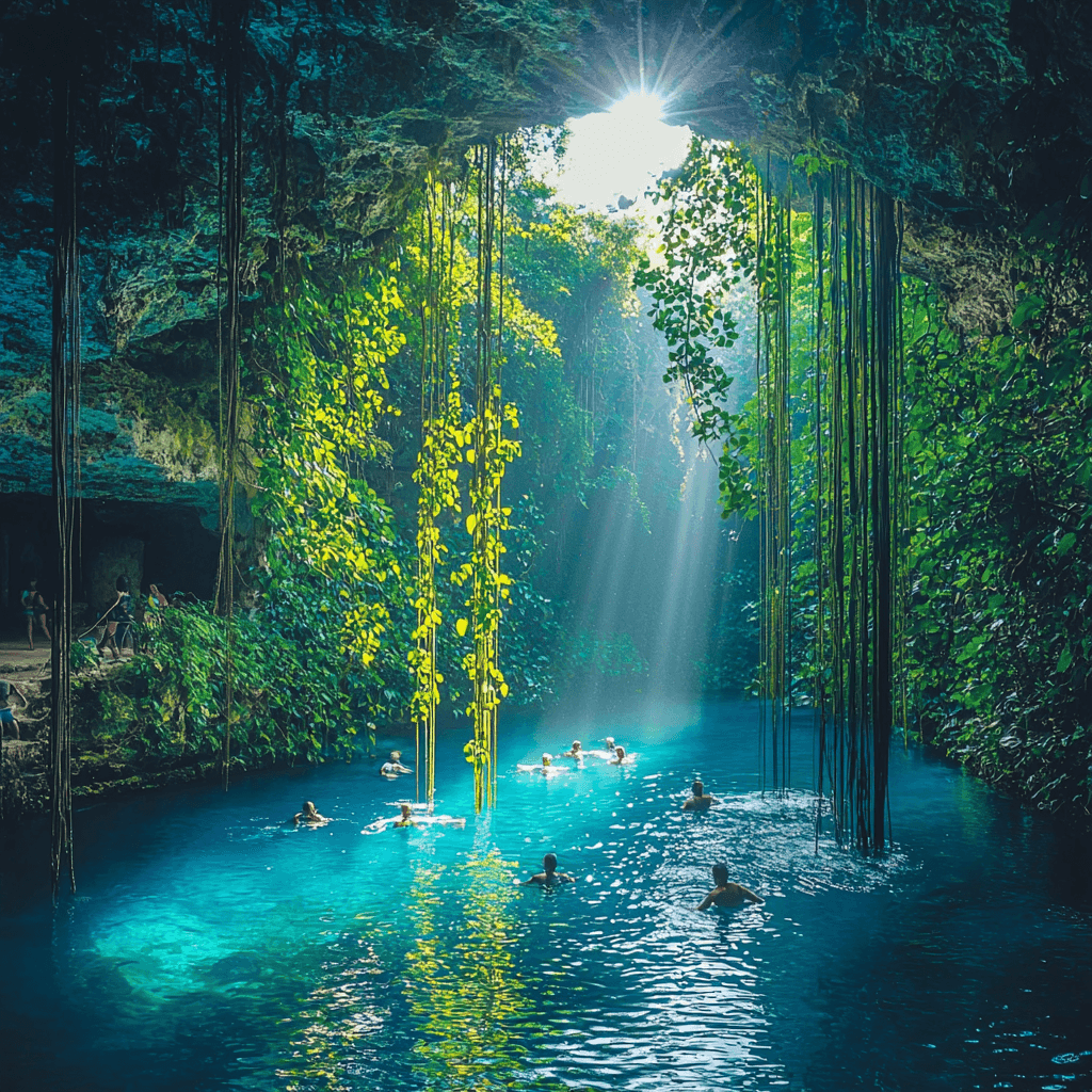 Cenote Ik Kil Paint By Color