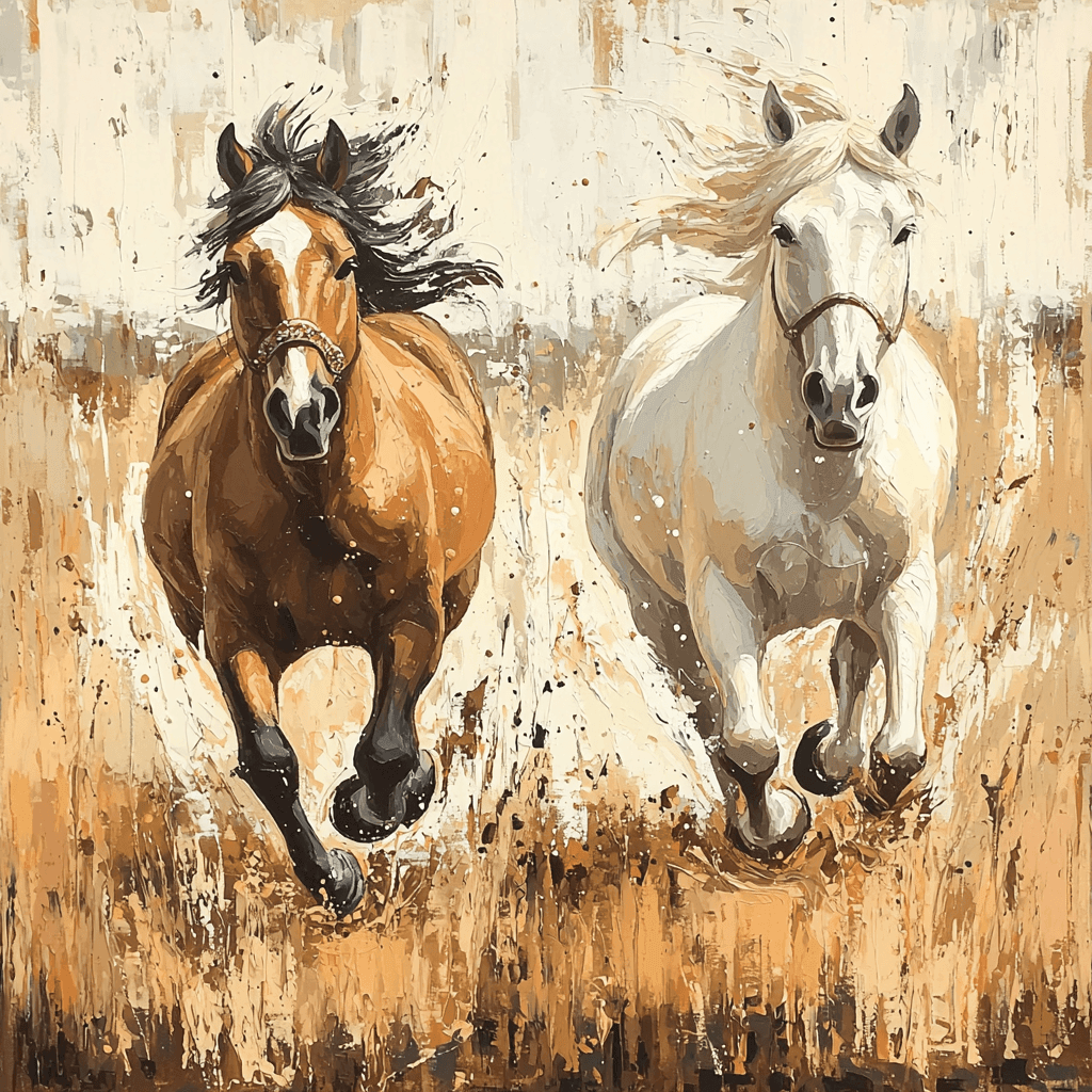 George Stubbs Inspired Harmonious Equestrian Elegance Numbered Painting Kits