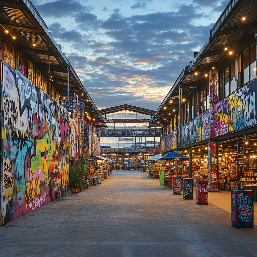 NDSM Wharf Industrial Art Amsterdam Netherlands Number painting