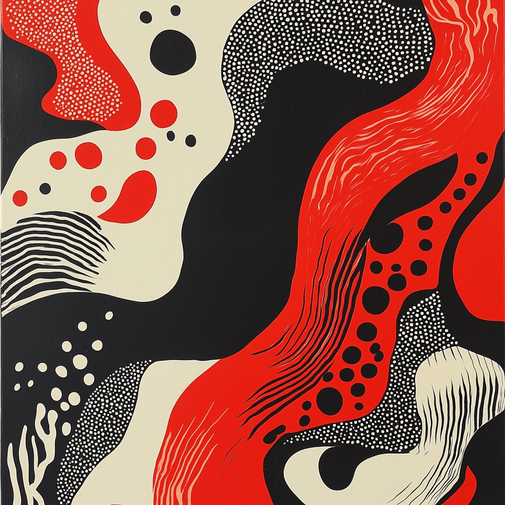 Yayoi Kusama Inspired Patterns Of The Universe Painting Number Kit
