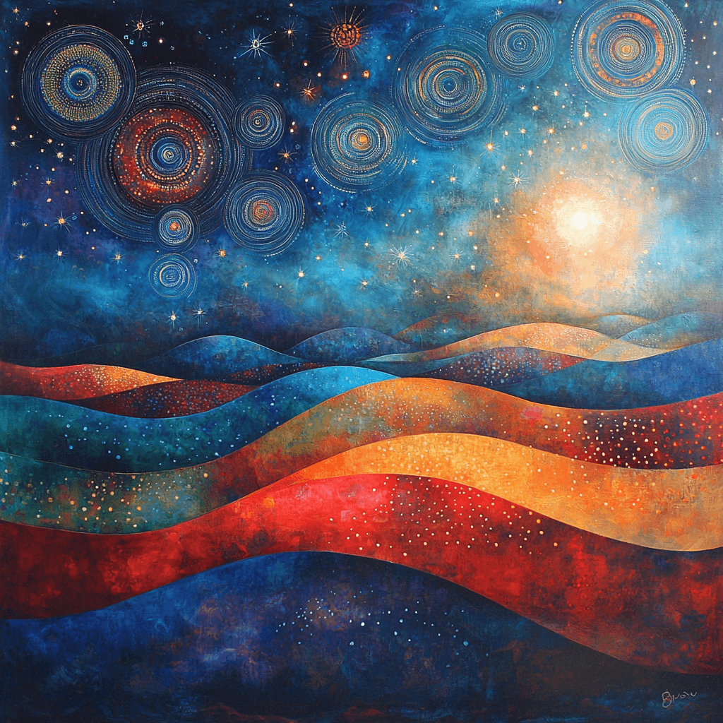 Nandalal Bose Inspired Mystical Elements Of The Cosmos Paint By Numbers Kits