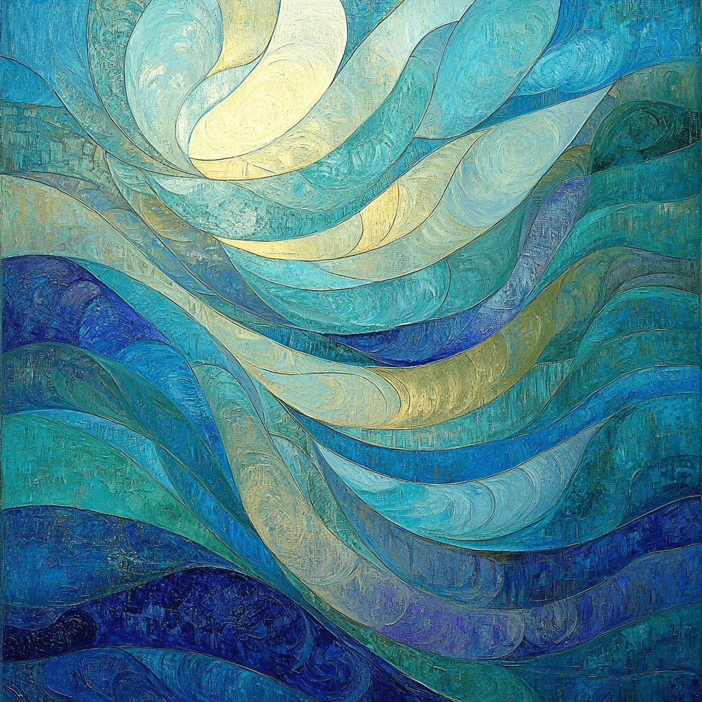 Gustav Klimt Inspired Ocean Of Thoughts Paint By Numbers