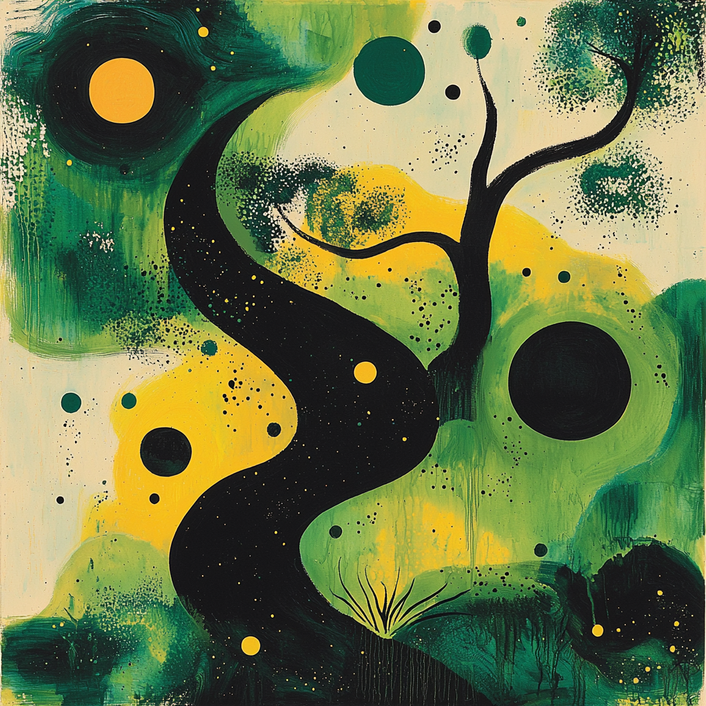 Joan Miró Inspired Organic Impressions Paint By Numbers Art
