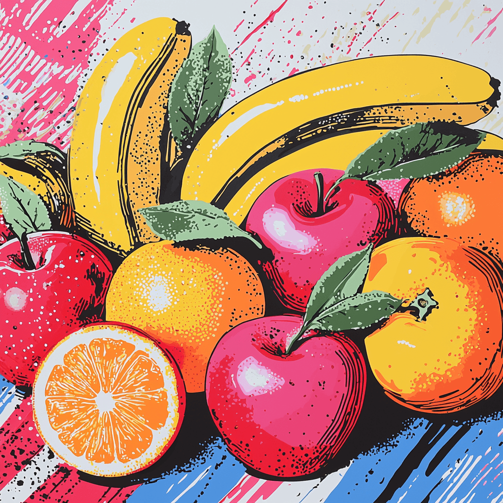 Andy Warhol Inspired Fruits Of The Future Painting By Numbers Kit