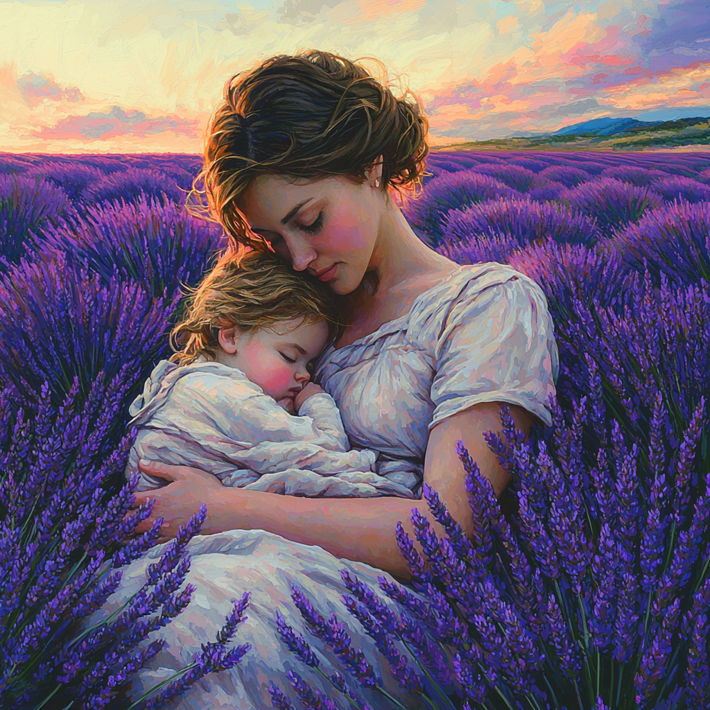 Lullabies In Lavender Fields Number Painting