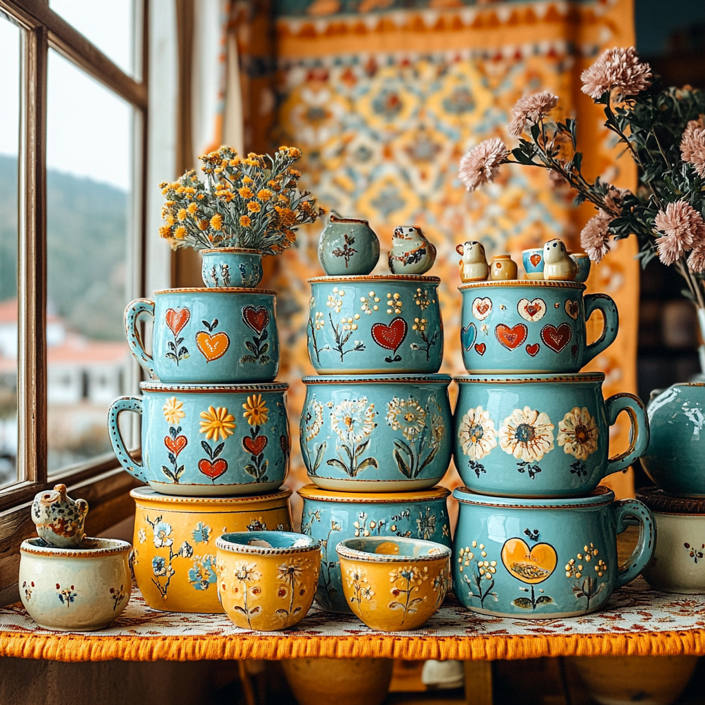 Frida Kahlo Inspired Ceramic Garden Of Echoes Painting by numbers kit