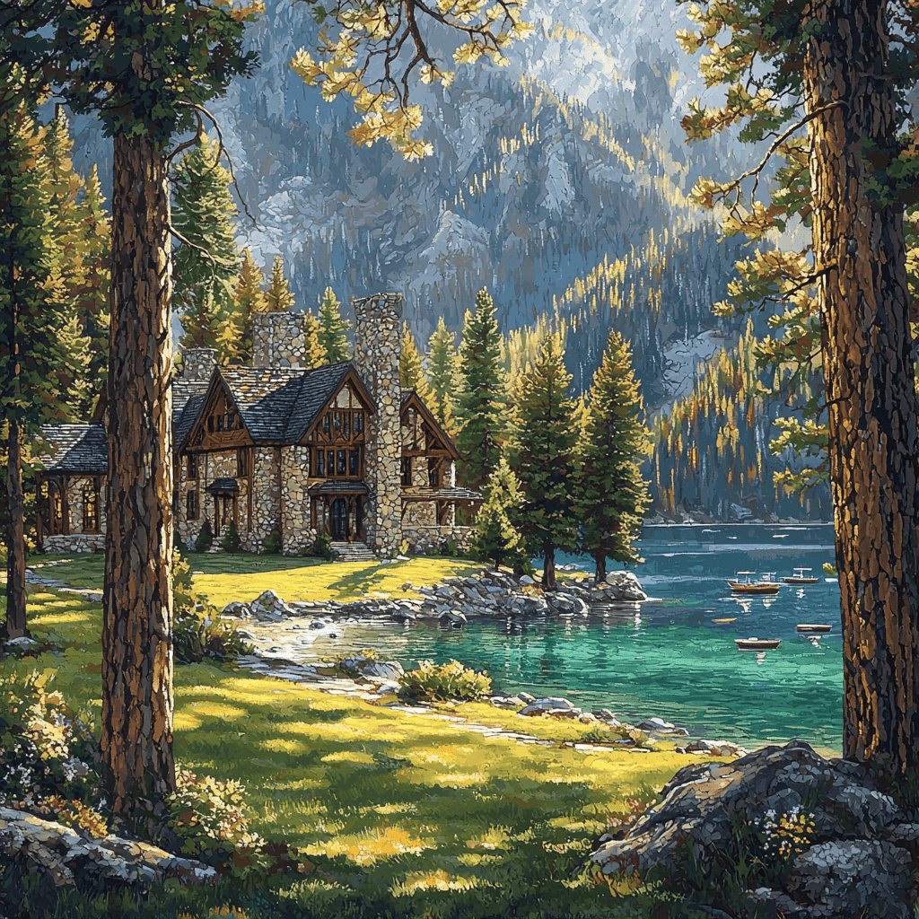 Vikingsholm Numbered Painting Kits