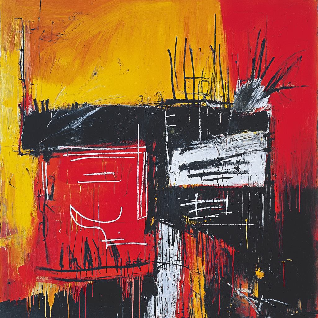 Jean-Michel Basquiat Inspired Abstract Narratives Paint By Numbers