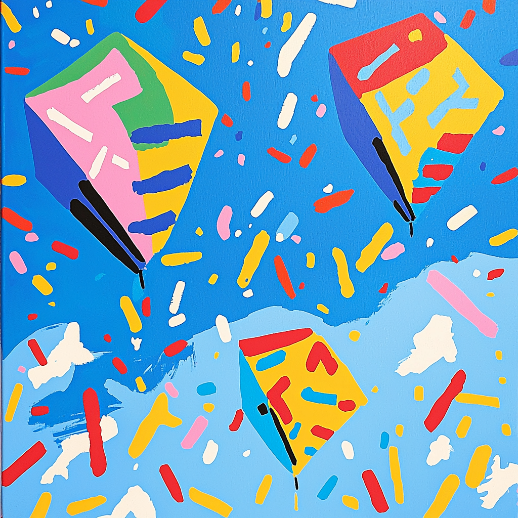 Keith Haring Inspired The Joy Of Flight Paint By Numbers Art