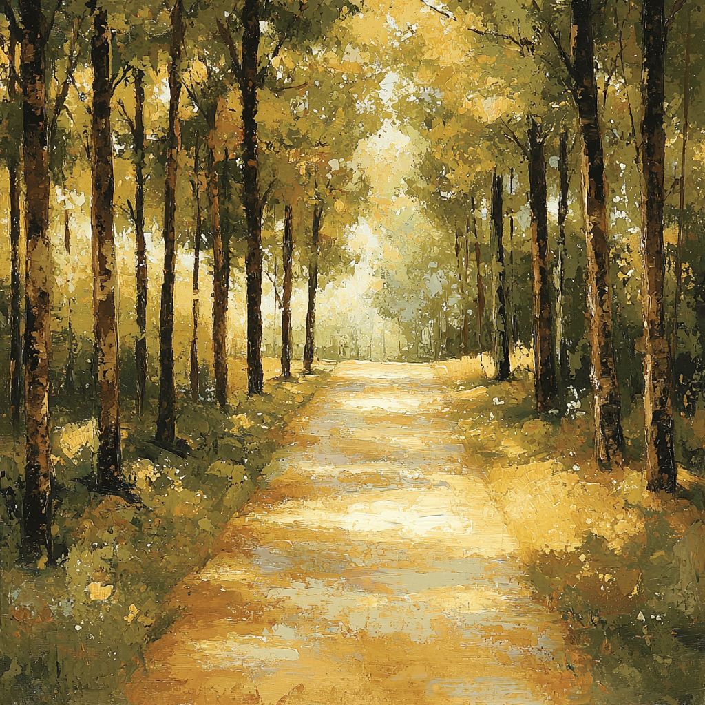 Leonardo Da Vinci Inspired Silent Forest Path Painting By Numbers Kit