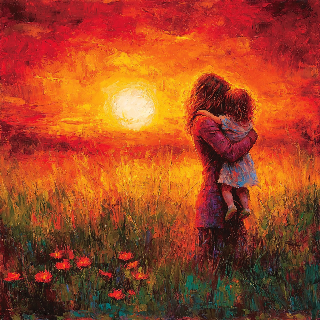 Crimson Sunset Hugs Paint By Number