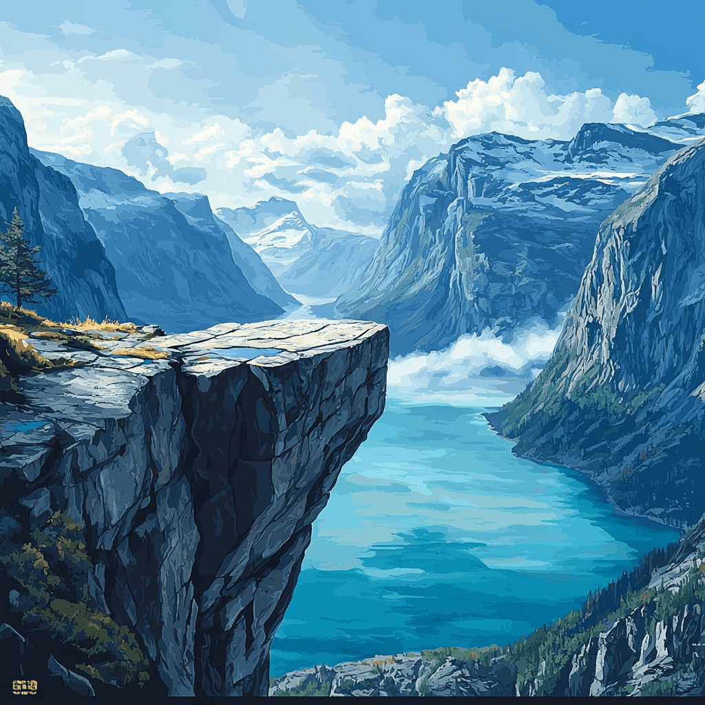 Trolltunga - Odda, Norway DIY Paint By Numbers