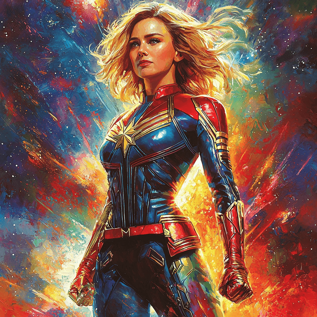 Brie Larson: Embracing The Power Of Captain Marvel Painting Number Kit