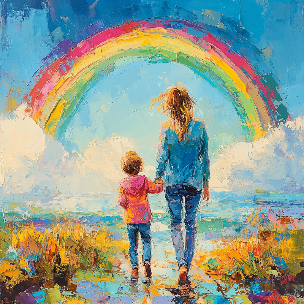 Rainbow Daydreams Paint By Color