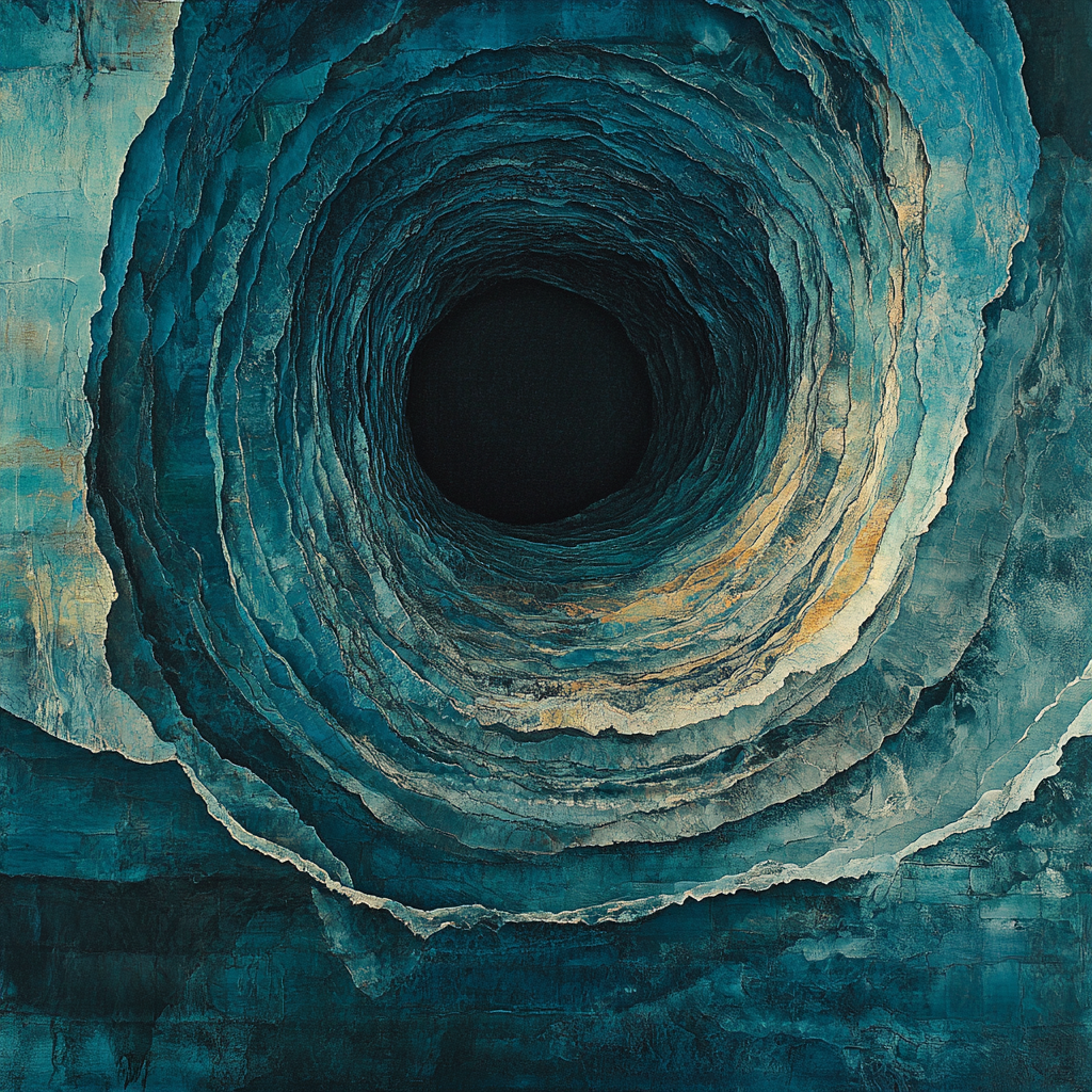 Max Ernst Inspired Subterranean Cosmos paint by color