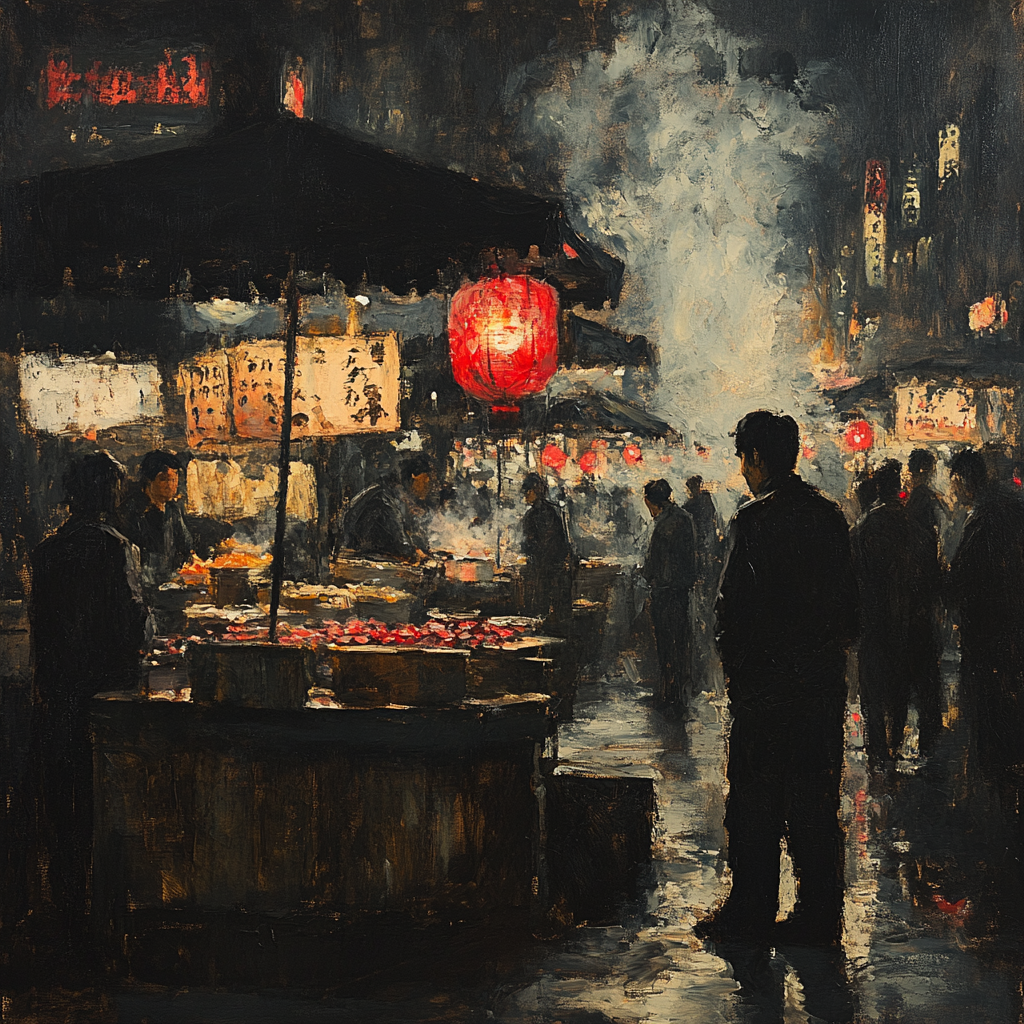 Goya Inspired Midnight Market Painting by numbers kit