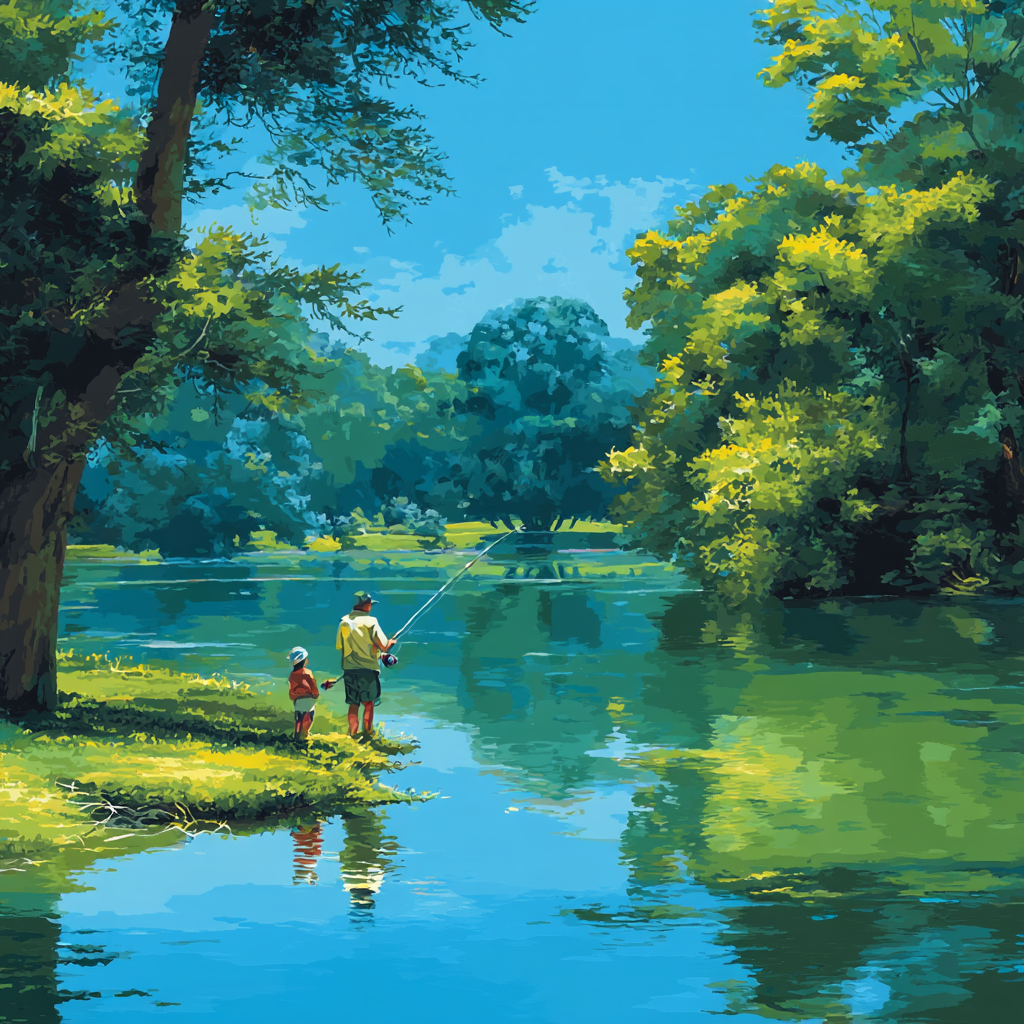 Fishing With Mom DIY Paint By Numbers