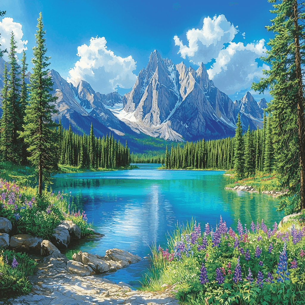 The Canadian Rockies - Canada Paint By Number