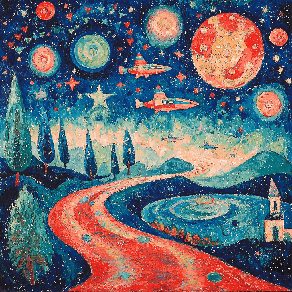 Marc Chagall Inspired A Trip To The Stars Paint By Numbers Art