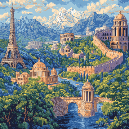 Edward Lear Inspired Journey Through Time Paint By Numbers Art
