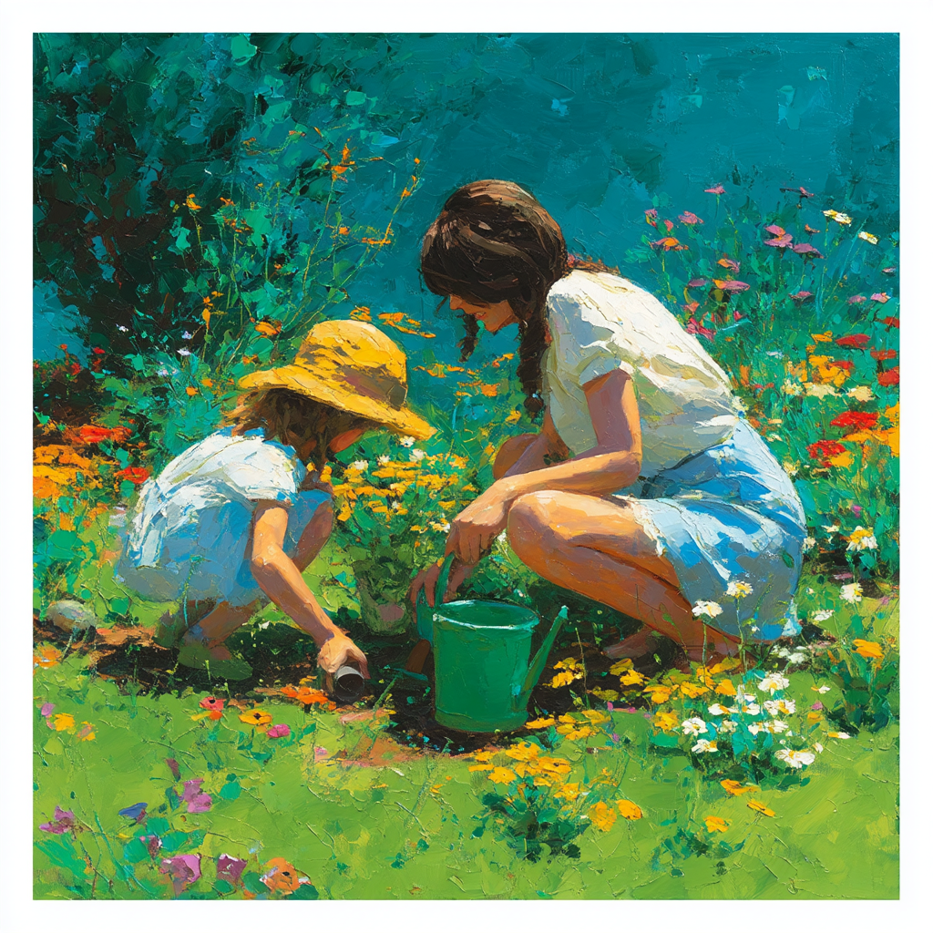 In Bloom Together Number Painting