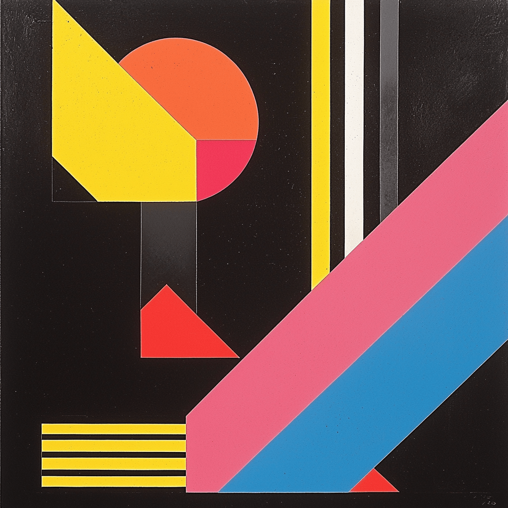 Kazimir Malevich Inspired Reflections Of Space Paint By Numbers