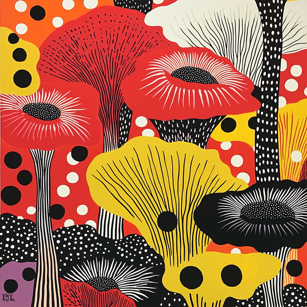 Yayoi Kusama Inspired Polka Dot Odyssey Painting By Numbers Kit