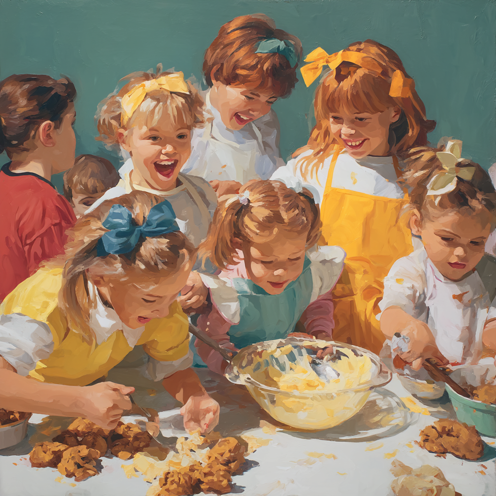 Shared Laughter In The Kitchen Paint By Number