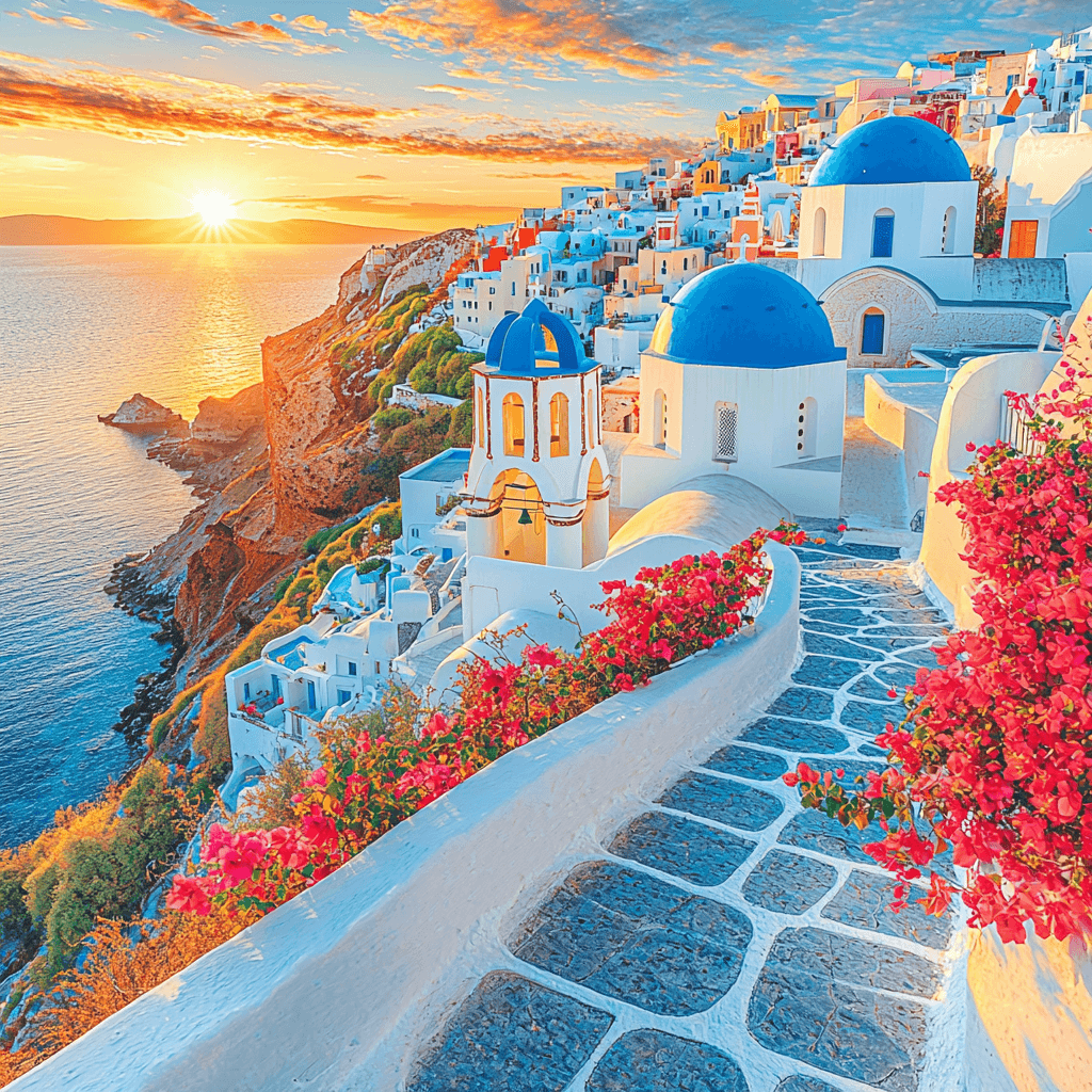 Santorini Island - Greece Paint By Number