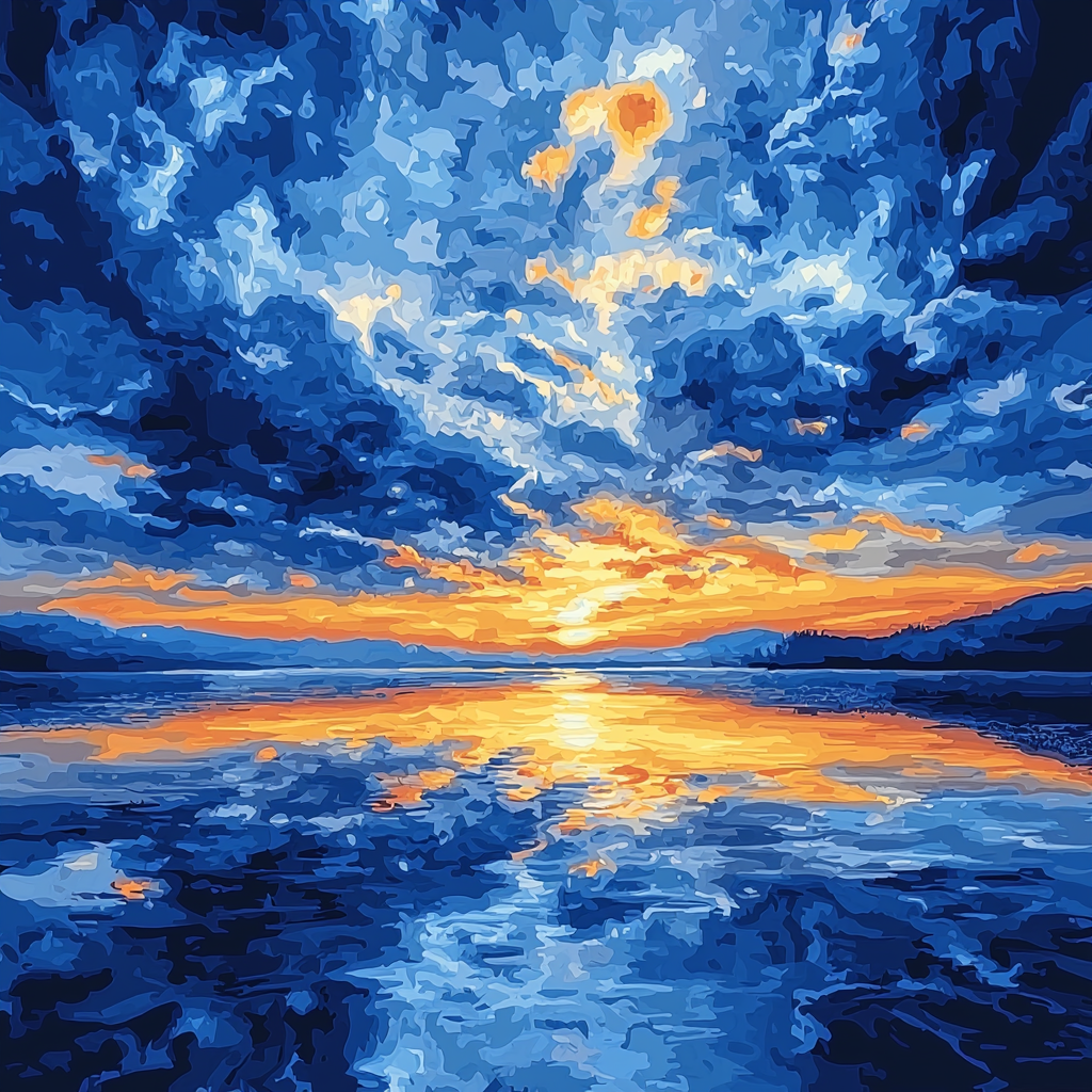 Caravaggio Inspired Ethereal Twilight Paint By Numbers