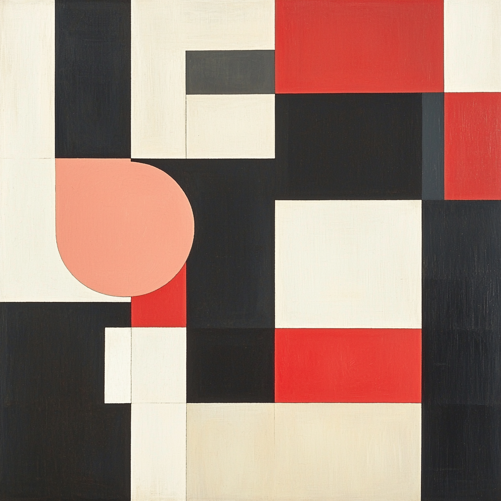 Kazimir Malevich Inspired Layered Dimensions Numbered Painting Kits