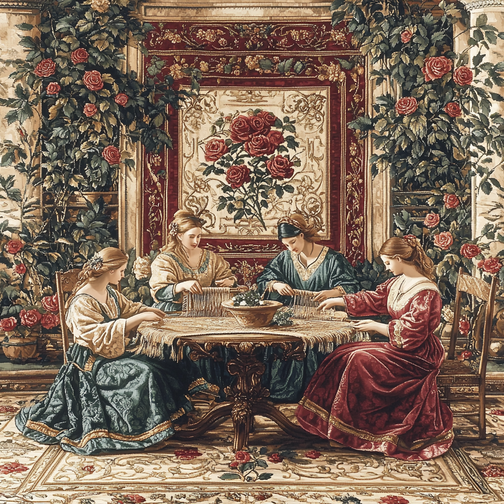 Dante Gabriel Rossetti Inspired Rose Workshop paint by numbers