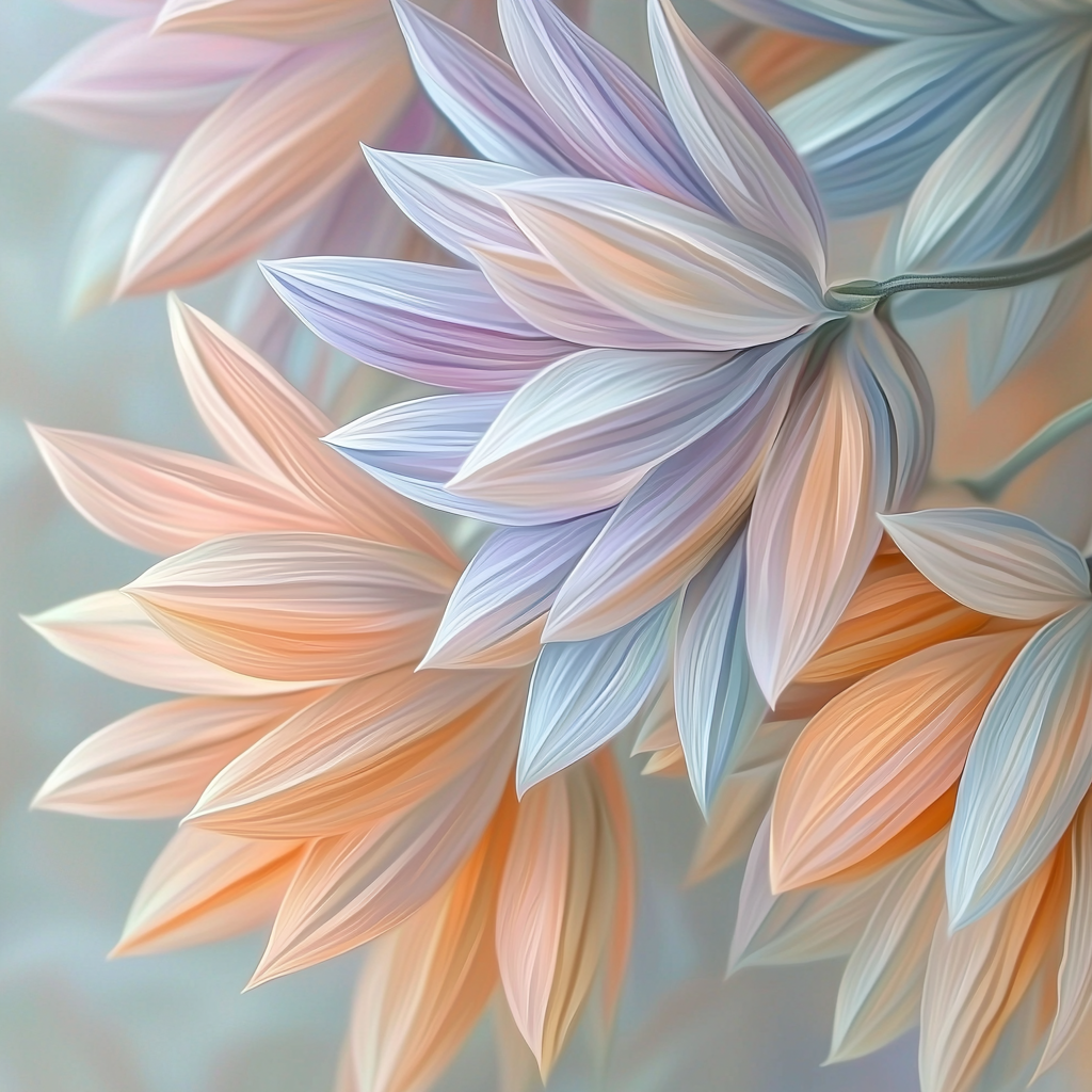 Leonardo Da Vinci Inspired Delicate Petals Numbered Painting Kits