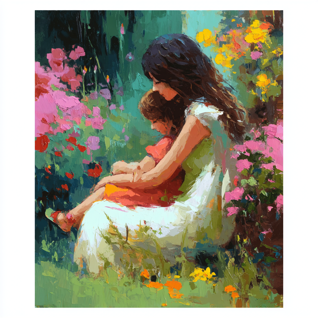 A Hug In The Garden Painting By Numbers Kit