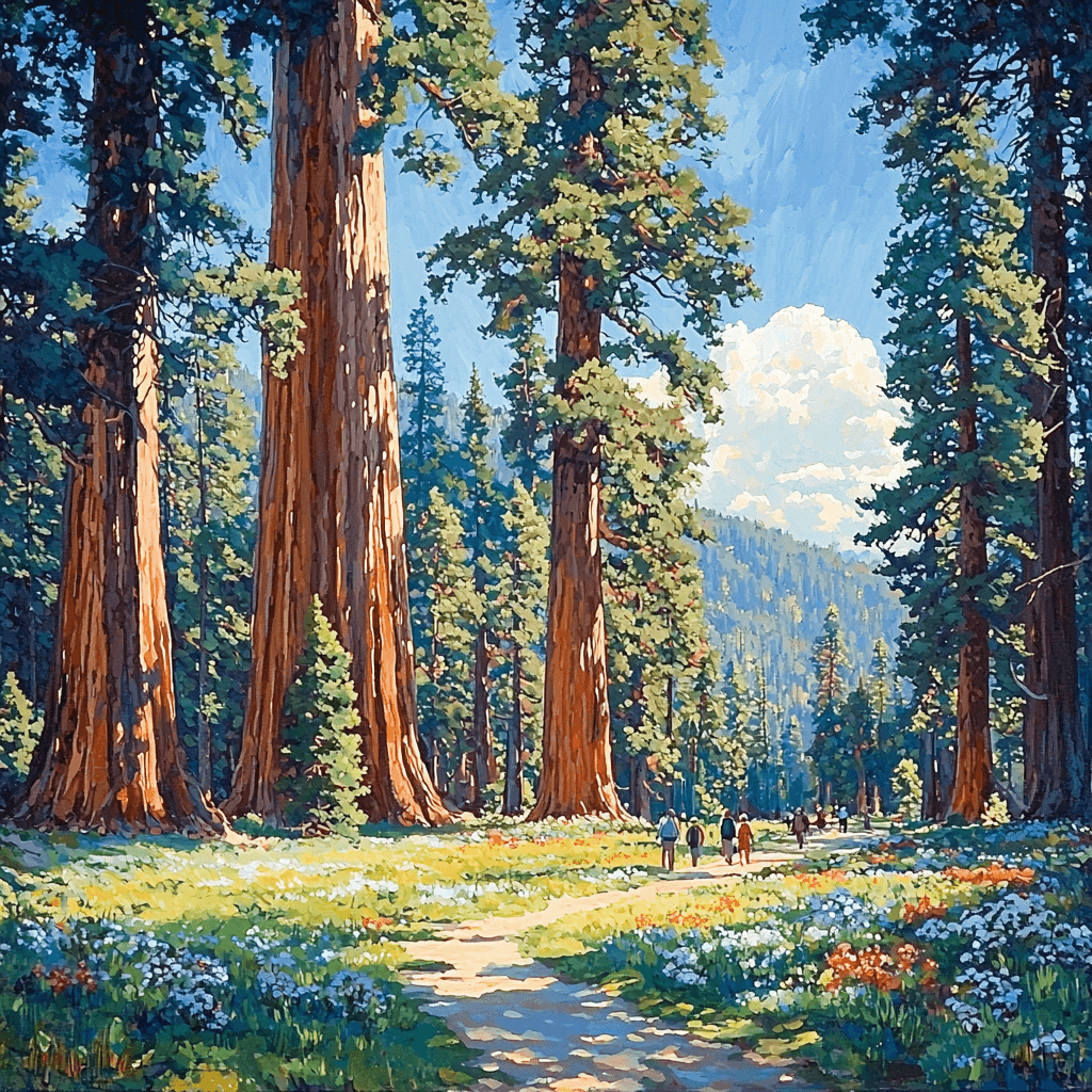 Sequoia National Park Painting Number Kit