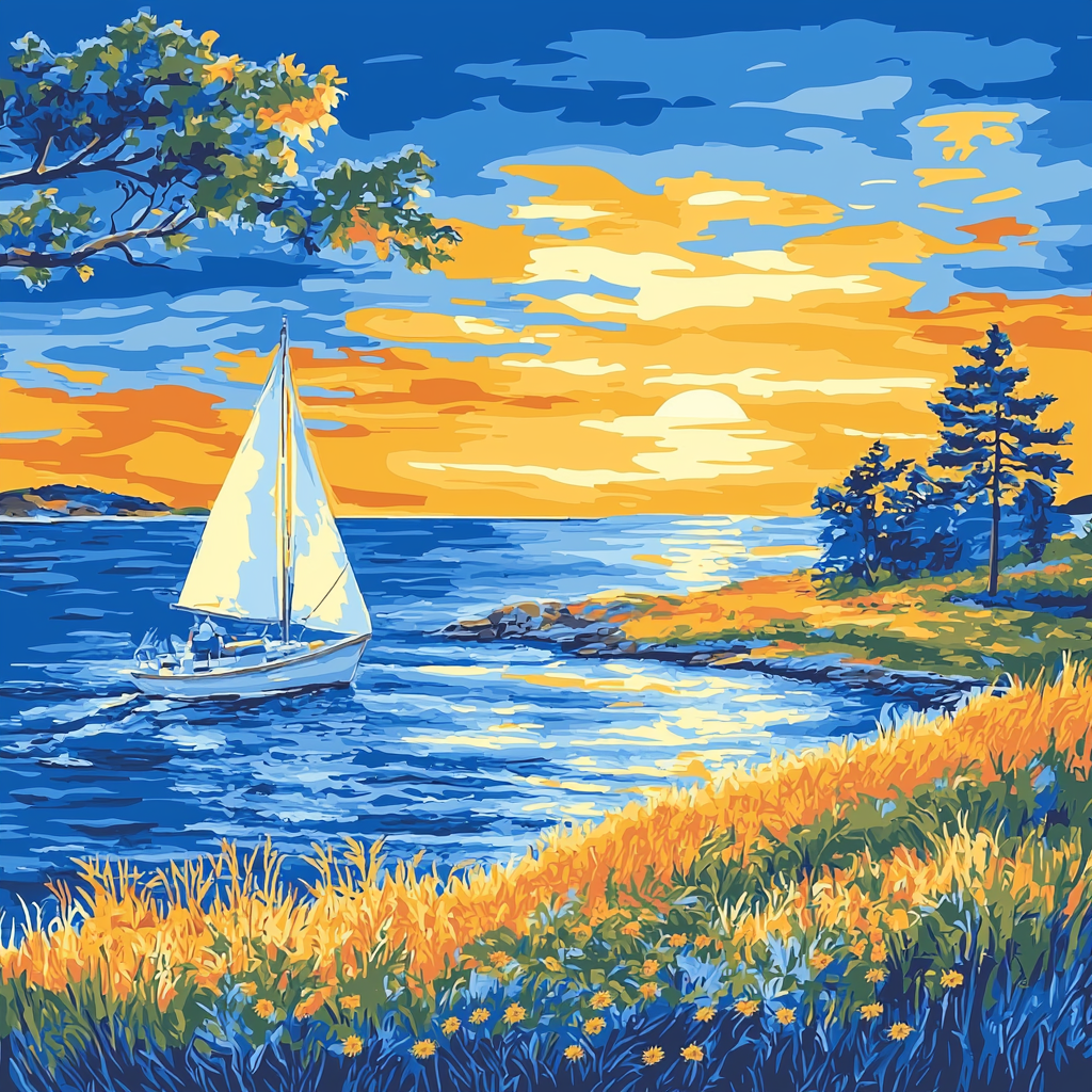 Summer Adventures Painting Number Kit