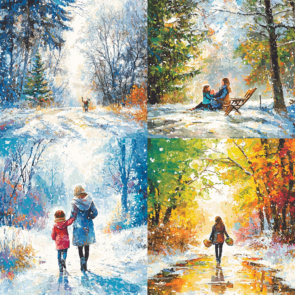 Together Through Seasons Paint By Numbers