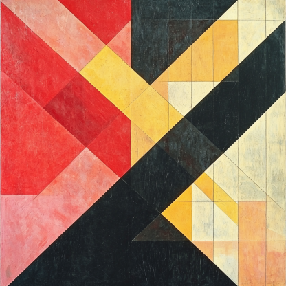 Kazimir Malevich Inspired Spatial Dynamics Paint By Number