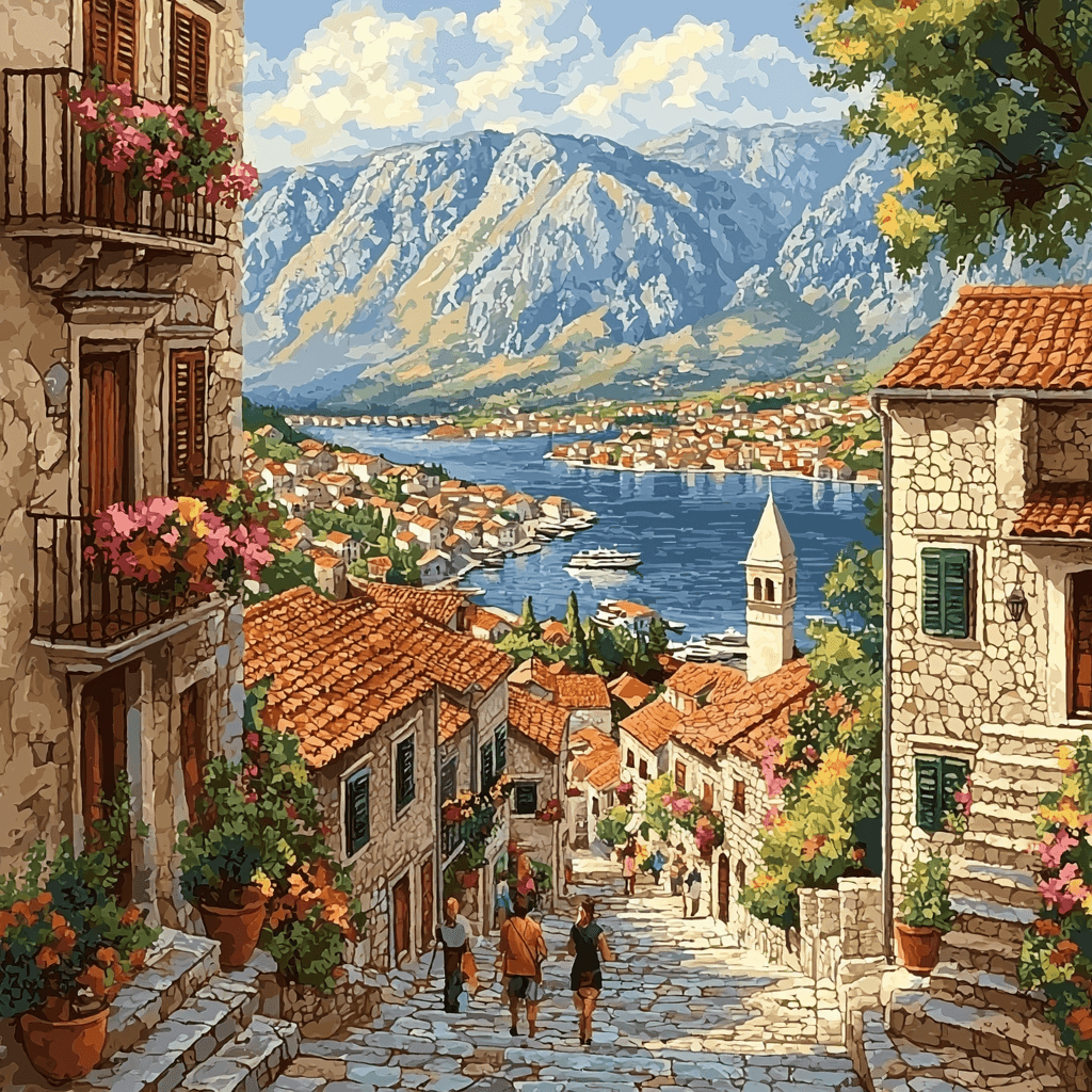 Kotor Old Town Paint By Color