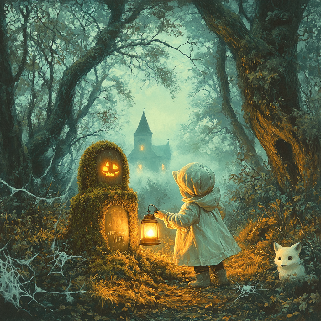 Lantern Graveyard Spooky Paint by numbers kits