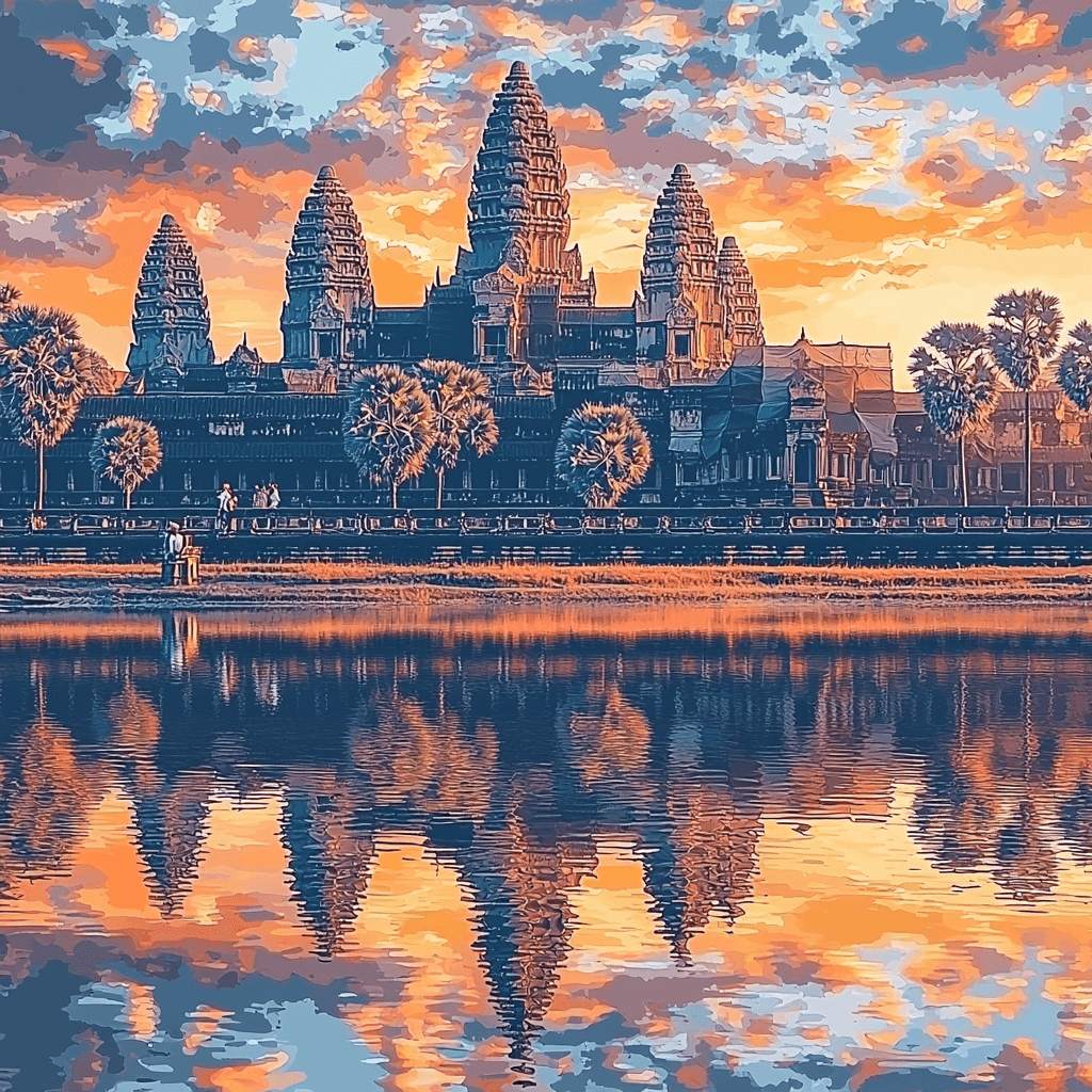 Angkor Wat Paint By Color
