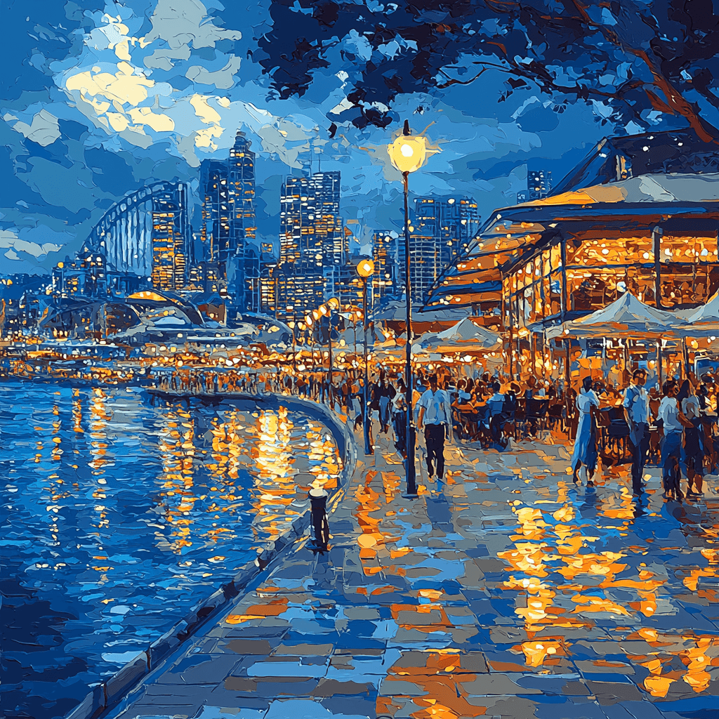 Darling Harbour - Sydney Numbered Painting Kits
