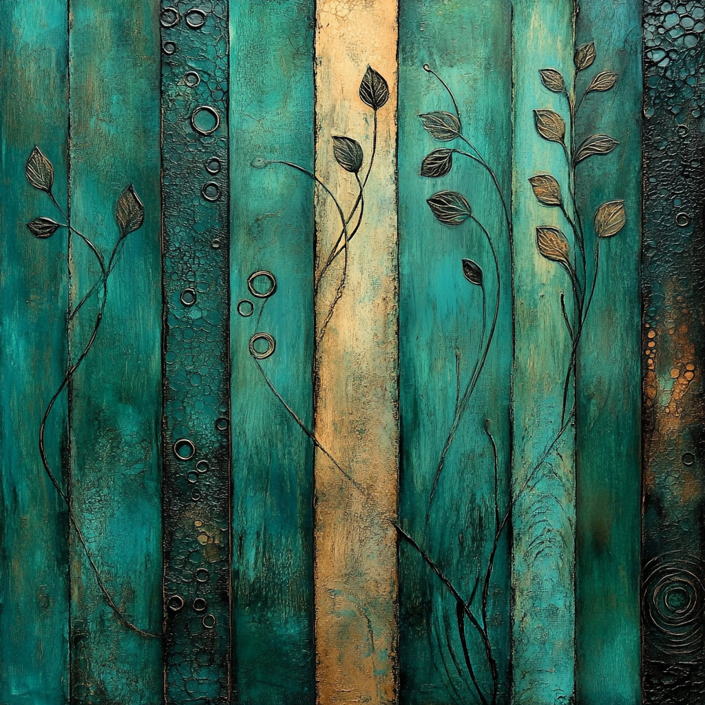 Max Ernst Inspired Subterranean Forest Of Echoes paint by color