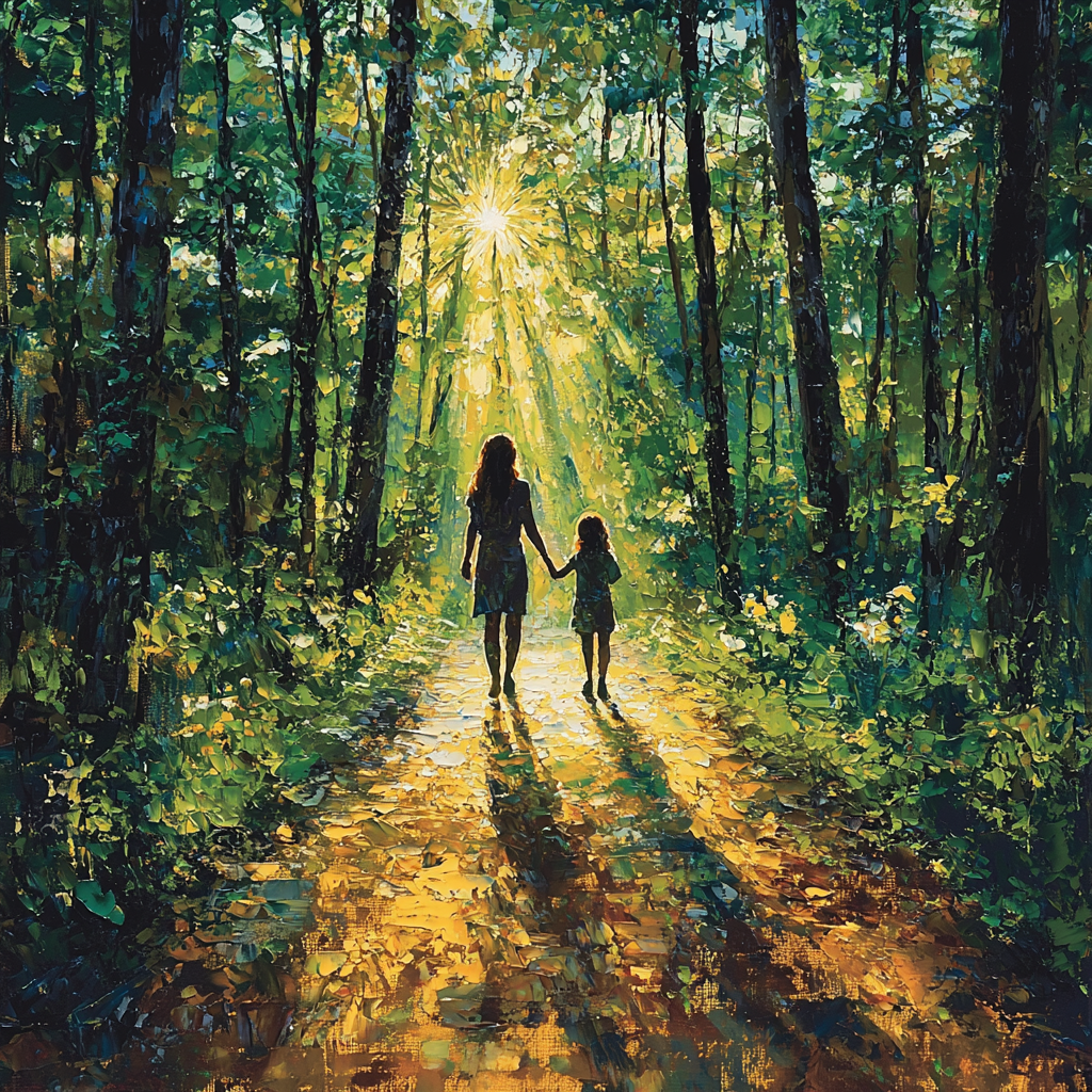 Joyful Sunlit Path Paint By Numbers