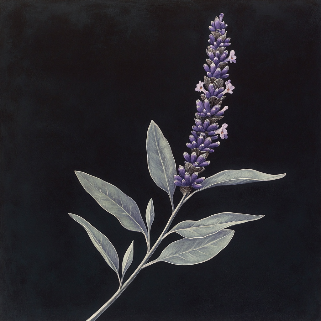 Caravaggio Inspired Lavender Sprig Paint by numbers art