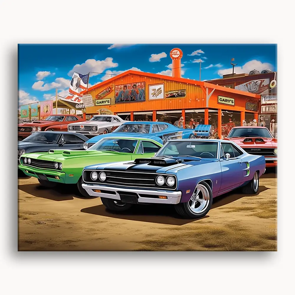 Happy Painting Exclusive DIY Paint by Number Kit Stress Relief Relaxation Toys Beginner Painting Kits Handicrafts with Lions Flowers & Birds Designs