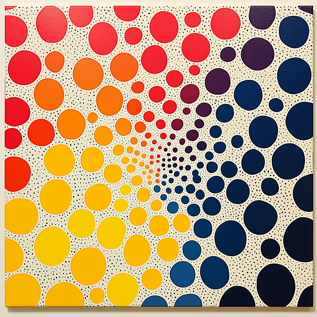 Yayoi Kusama Inspired Endless Polka Harmony DIY Paint By Numbers