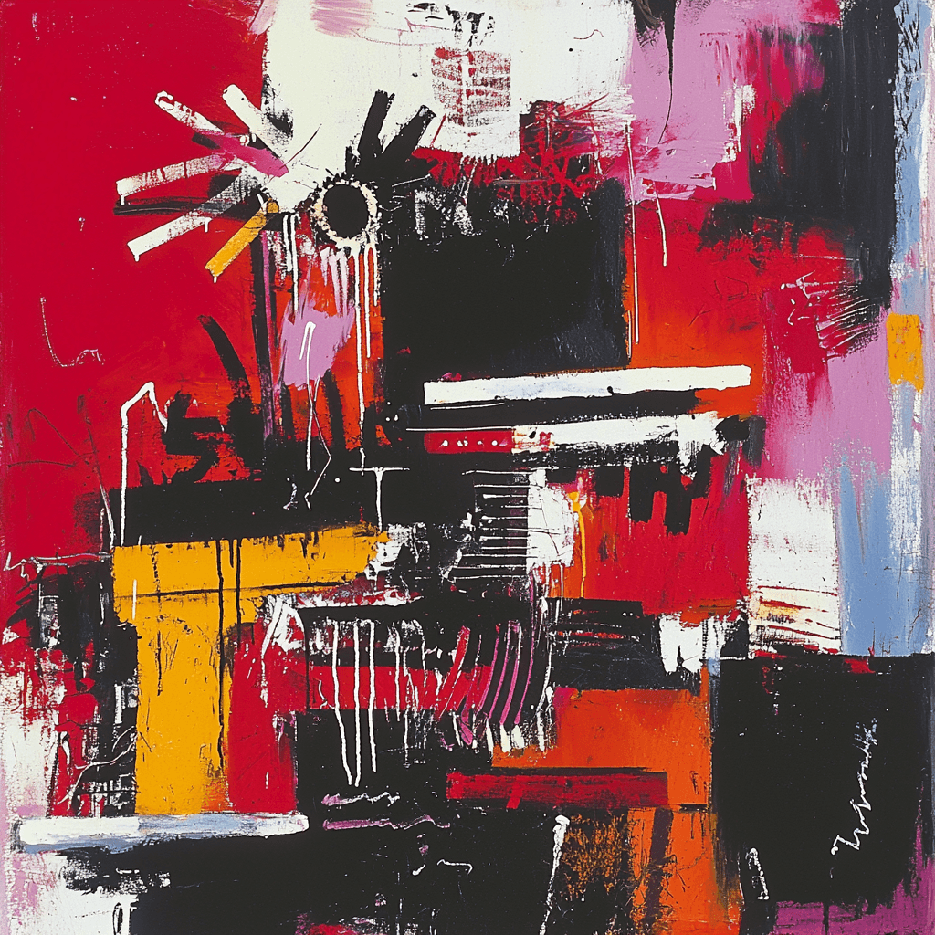 Jean-Michel Basquiat Inspired Symphony Of Chaos Numbered Painting Kits